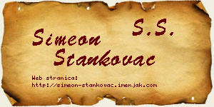 Simeon Stankovac vizit kartica